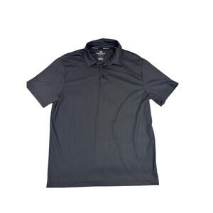 RW Rorie Whelan Golf Men’s Shirt Polo Polka Dots Casual Black White Large